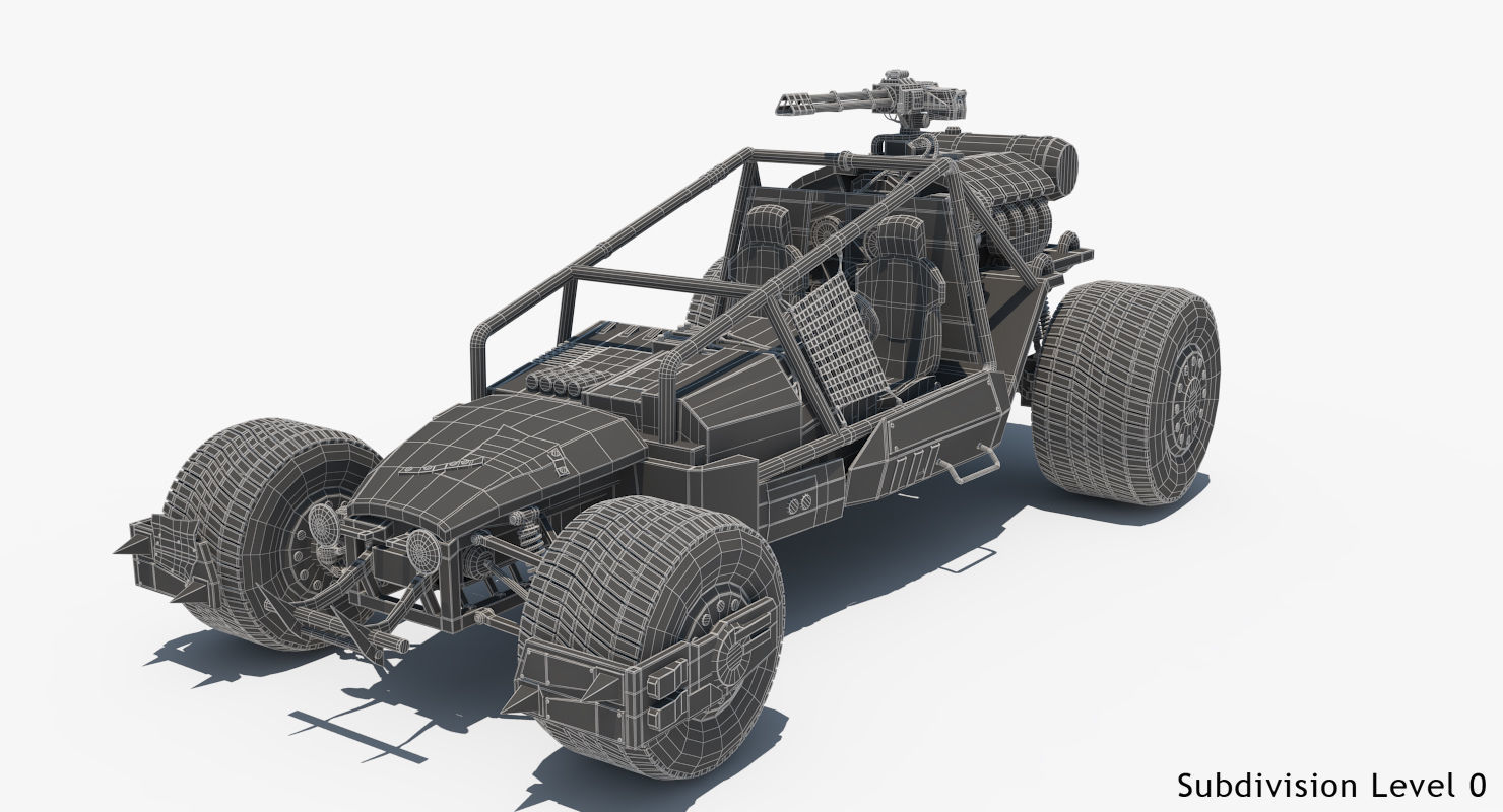 Death Rally Buggy 3D model_20