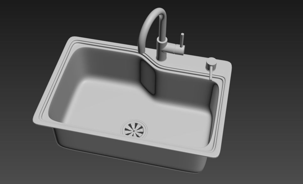 Kitchen Sink 3D model_8