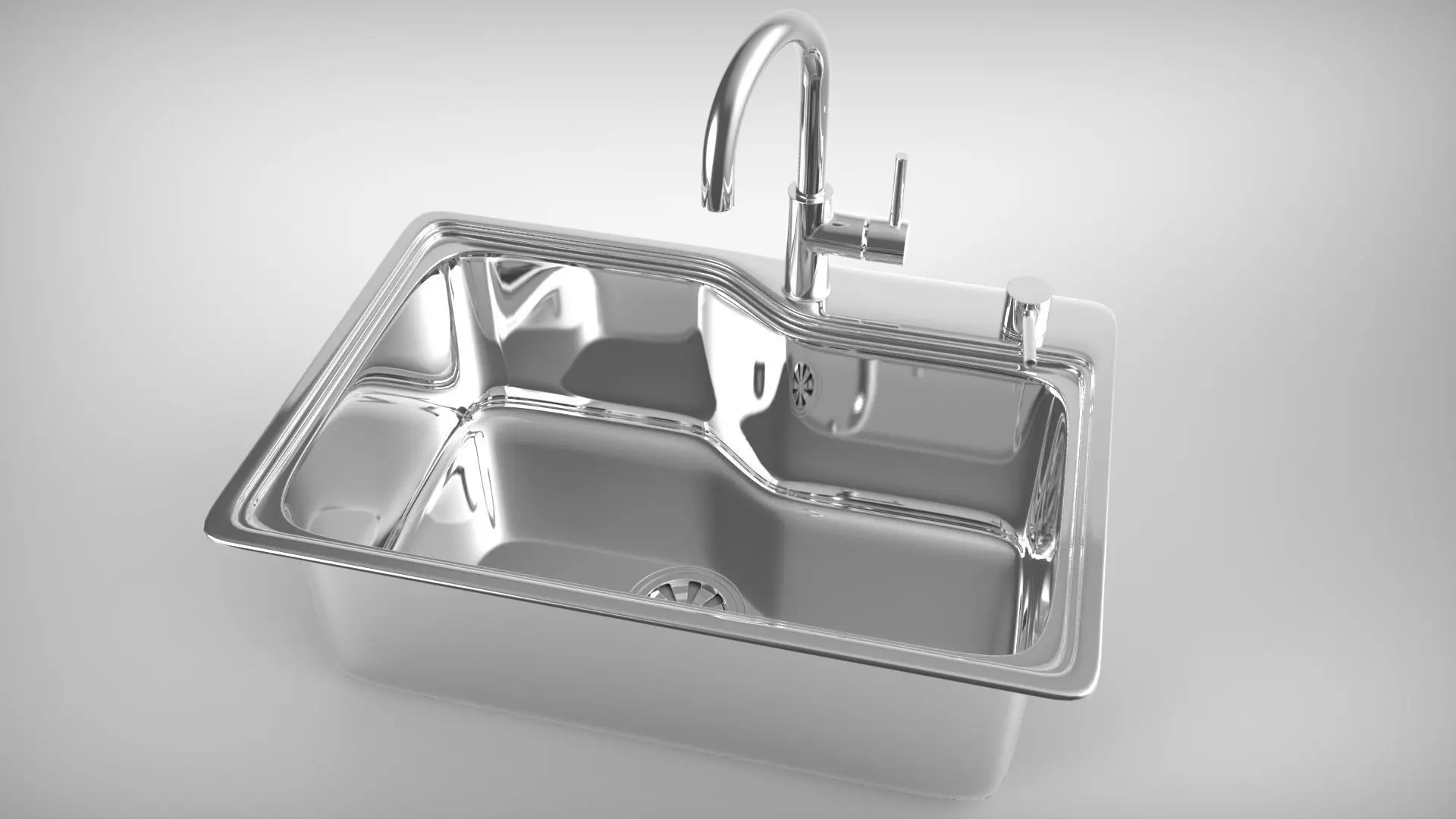 Kitchen Sink 3D model_0
