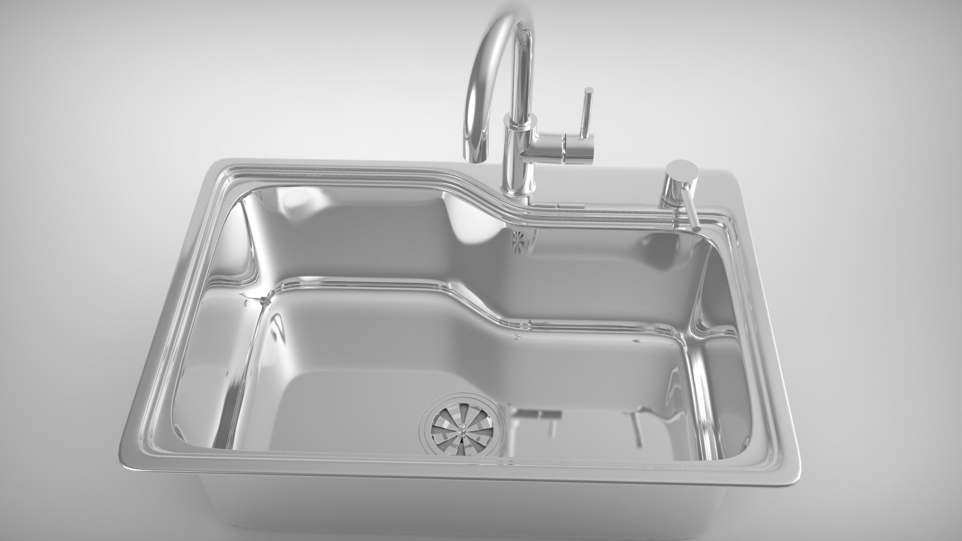 Kitchen Sink 3D model_4
