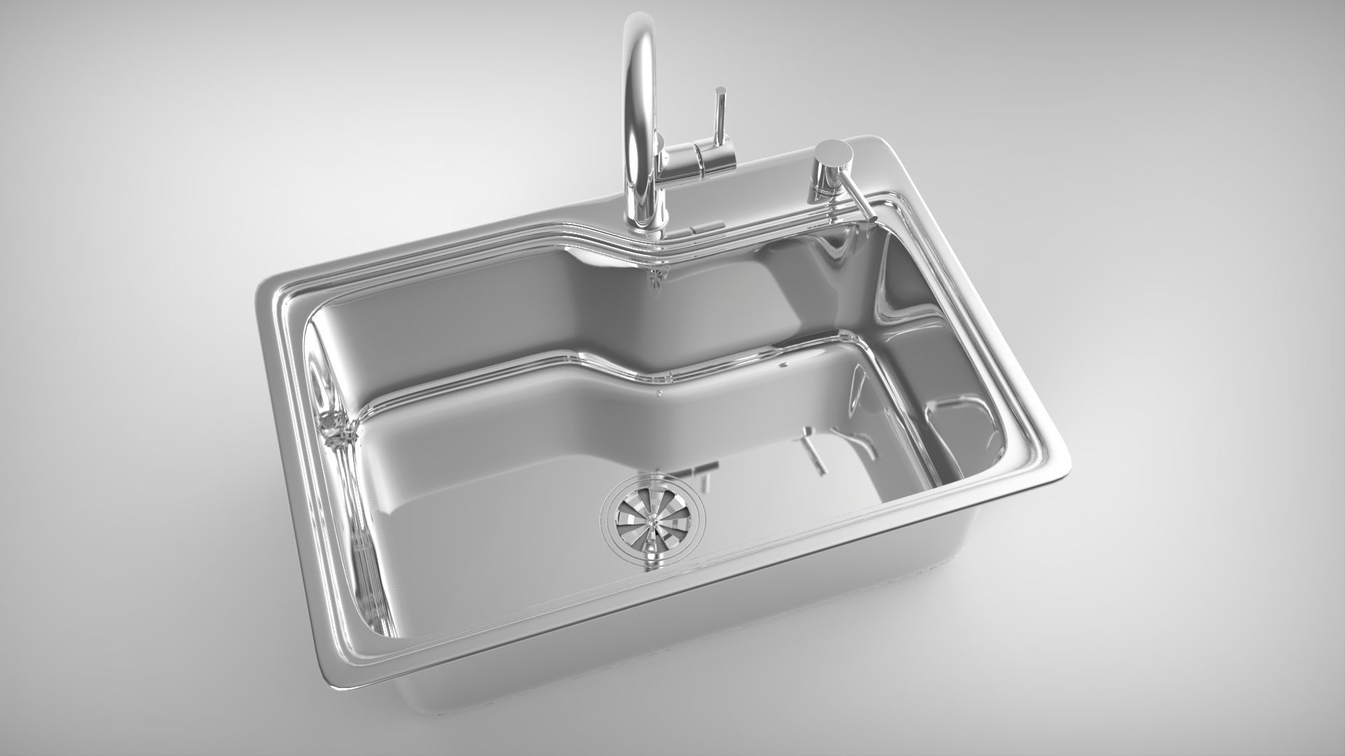 Kitchen Sink 3D model_3