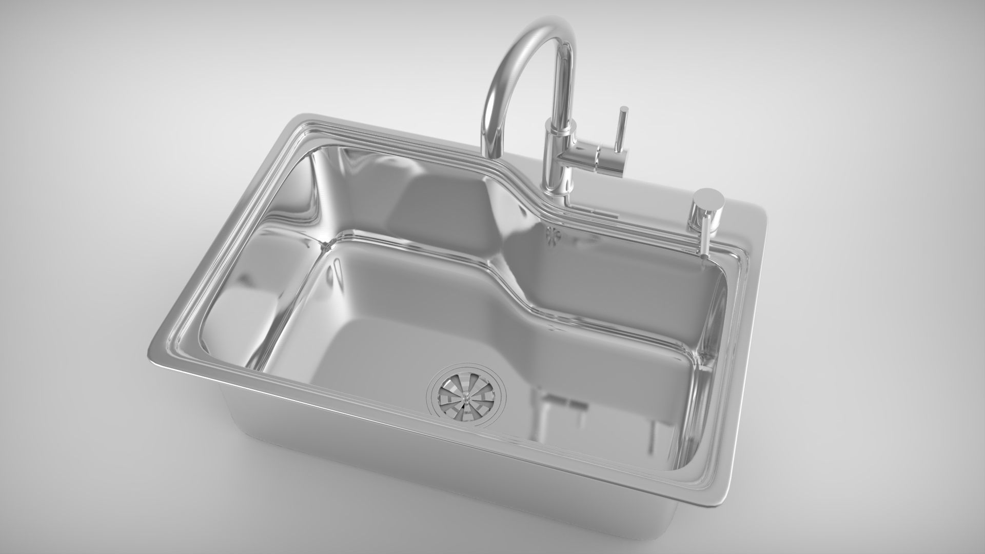 Kitchen Sink 3D model_1