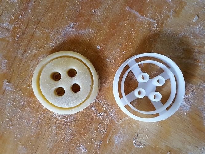 Button Cookie Cutter 3D print model