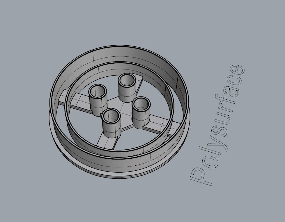Button Cookie Cutter 3D print model_4