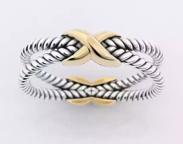 Ring with ropes and symbol x 385