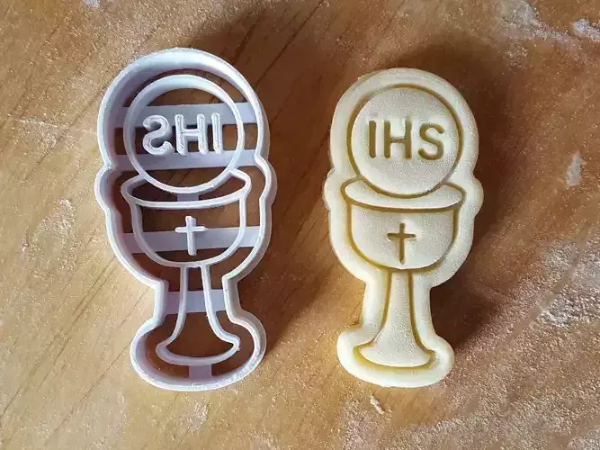 Sacramental bread IHS Cookie Cutter version 1