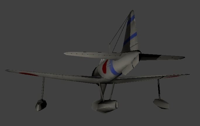 A6M N Rufe Navy Low-poly 3D model_2
