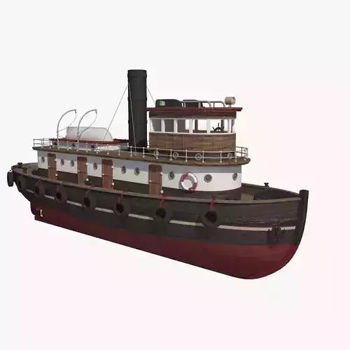 Wooden Rat Tugboat