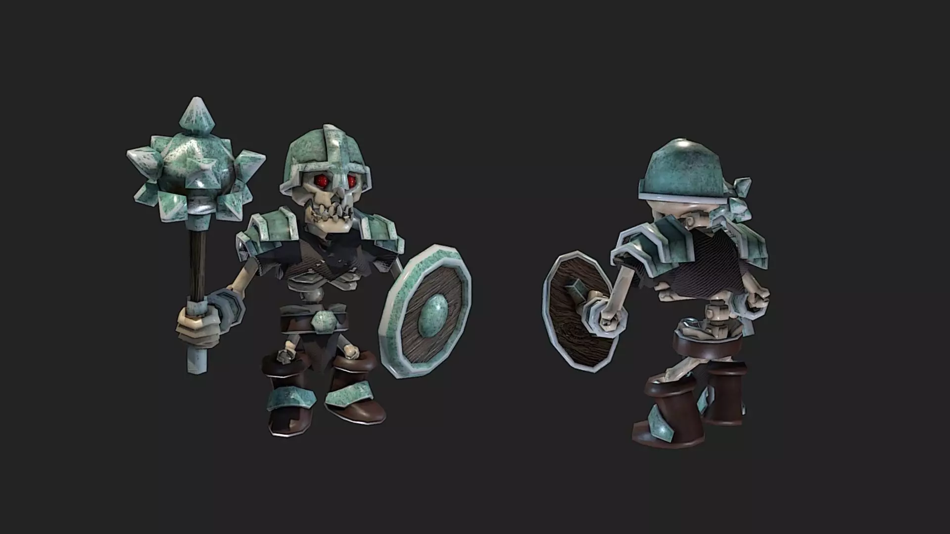 Skeleton Minion Animations Low-poly 3D model