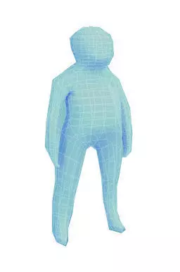 Child rigged anatomic low poly model Free low-poly 3D model
