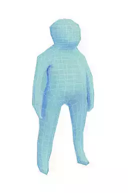 Child rigged anatomic low poly model Free low-poly 3D model