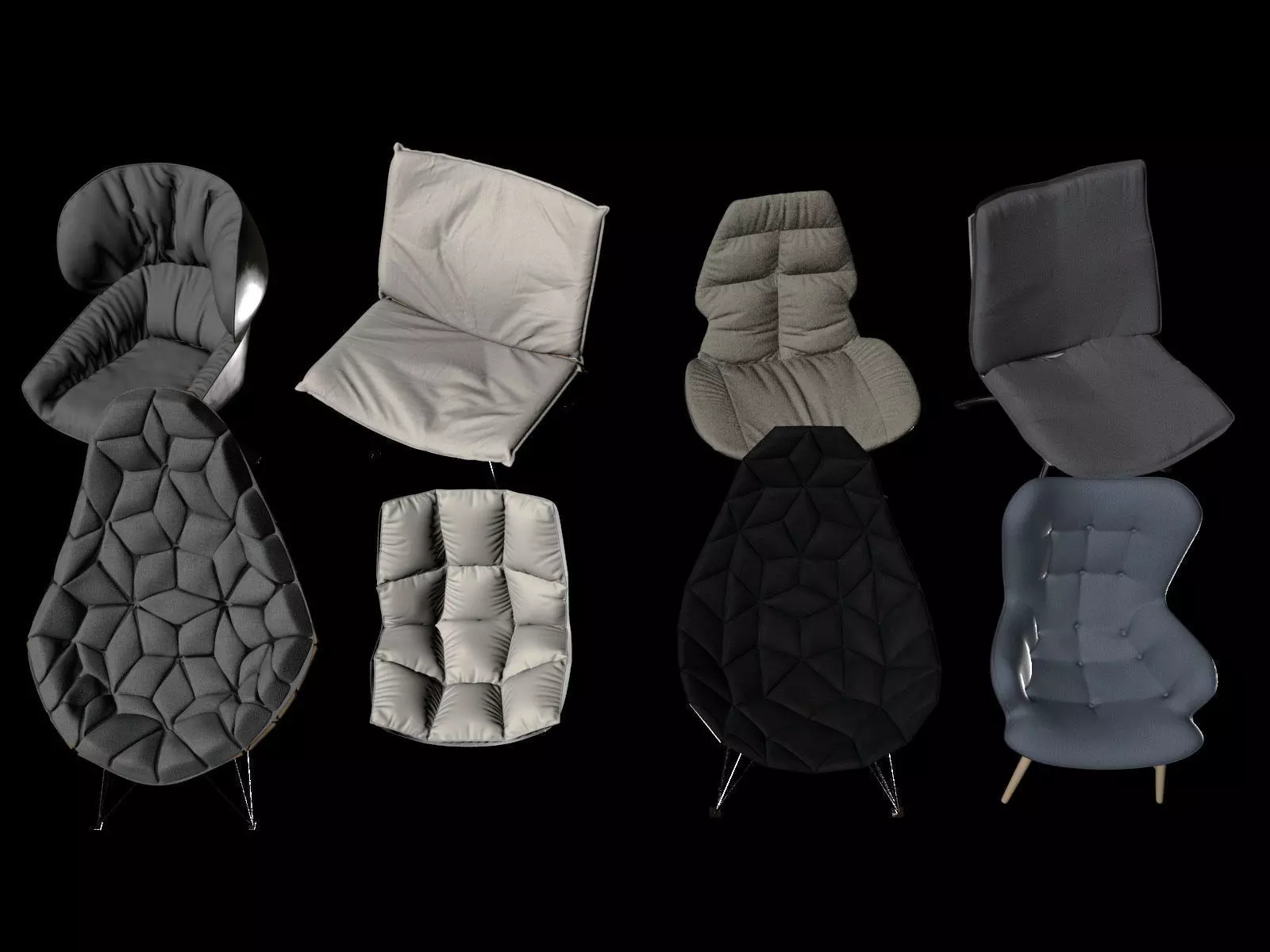 Furniture chairs 3D print model