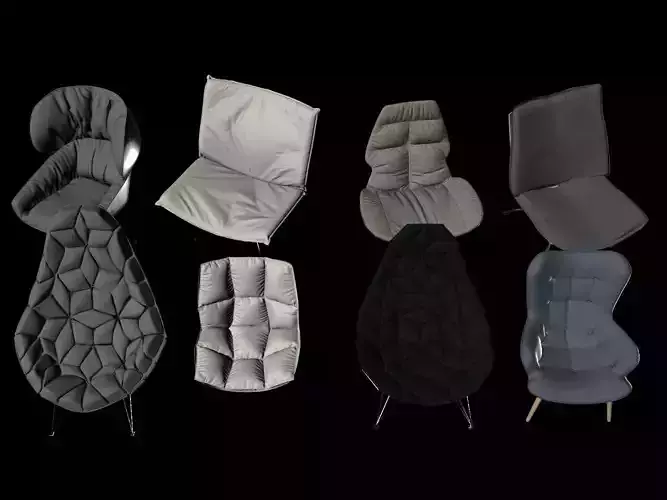 Furniture chairs  3D print model