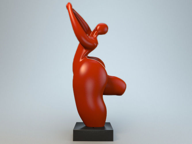 Sculpture playful mood P 3D print model