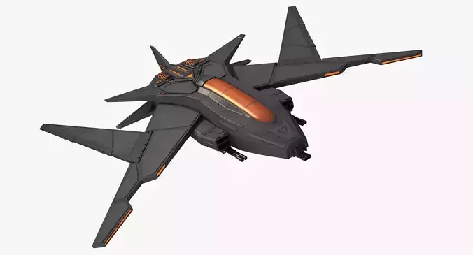 Sci Fi Fighter Jet 3D model