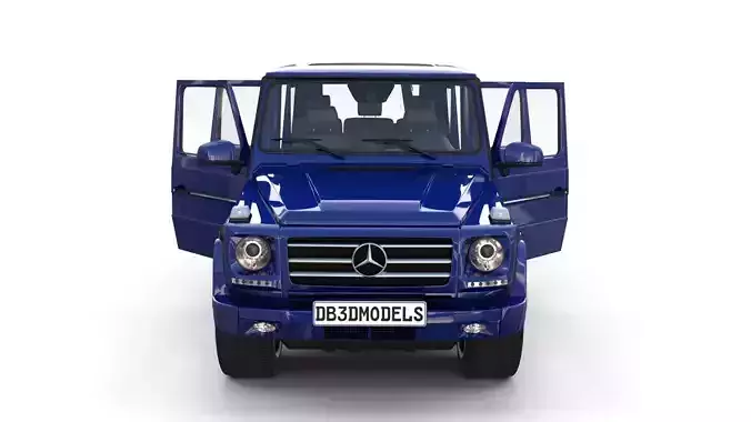 Mercedes Benz G Class with interior Blue