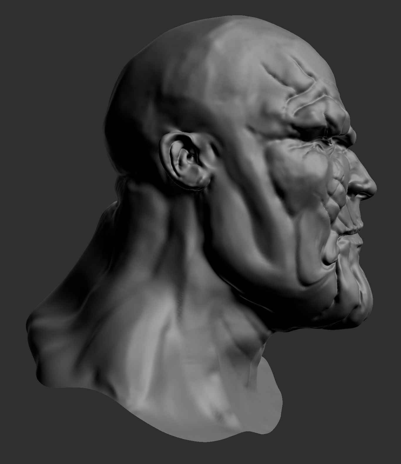 Thanos head 3D model_1