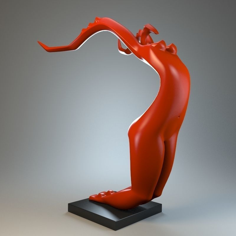 Sculpture Female Praying Mantis P 3D print model_1