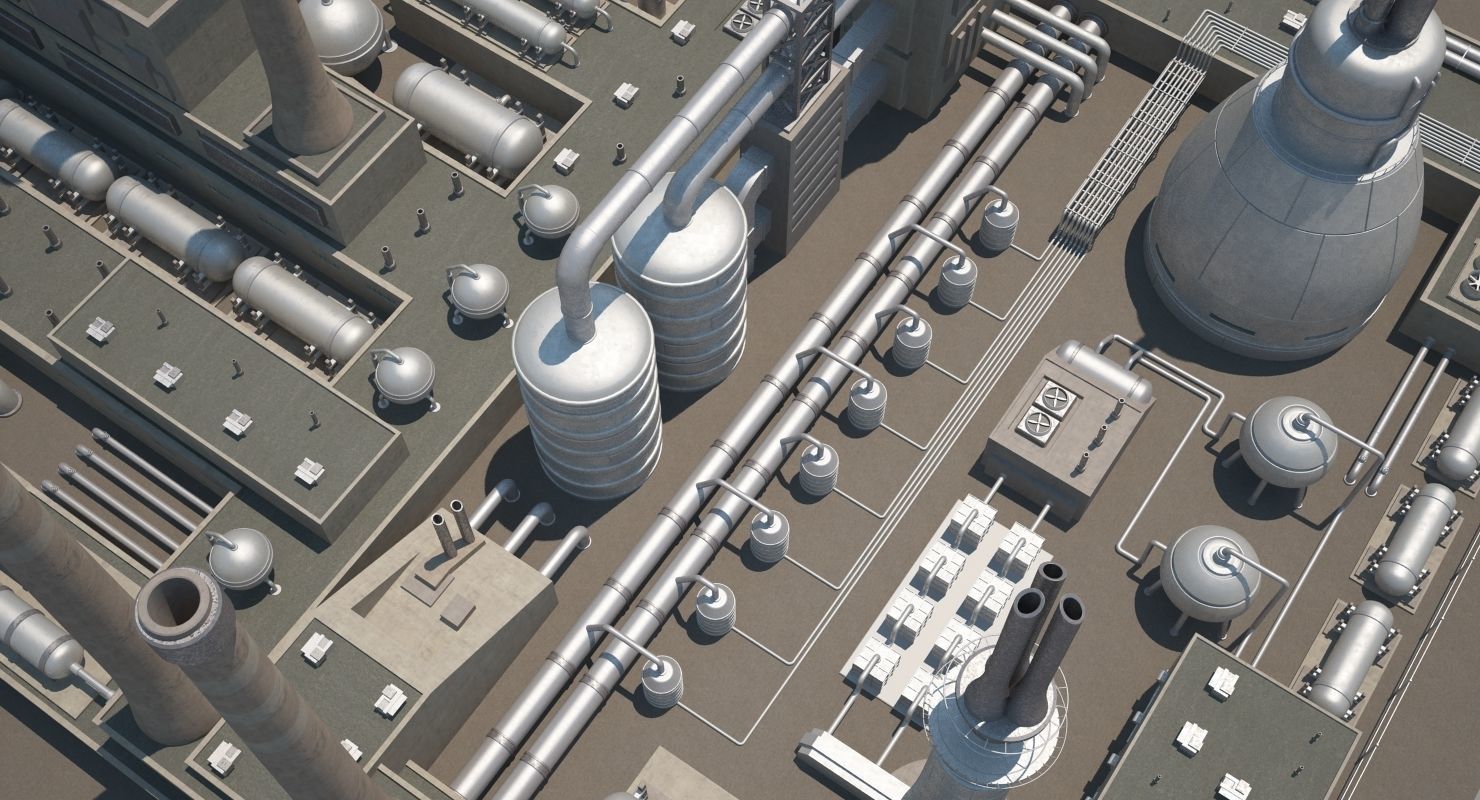 Futuristic Factory 3D model_23