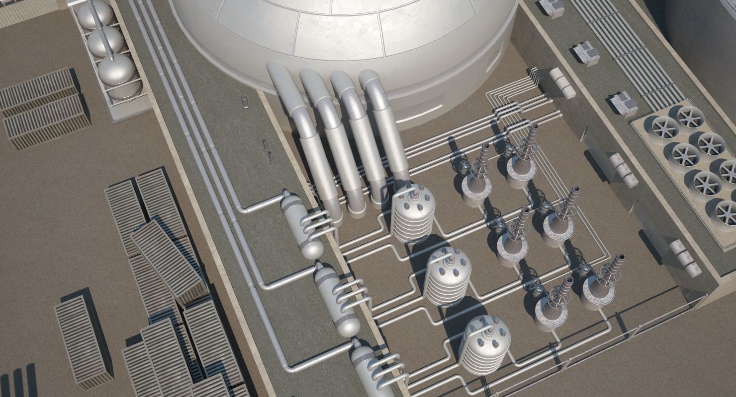 Futuristic Factory 3D model_9