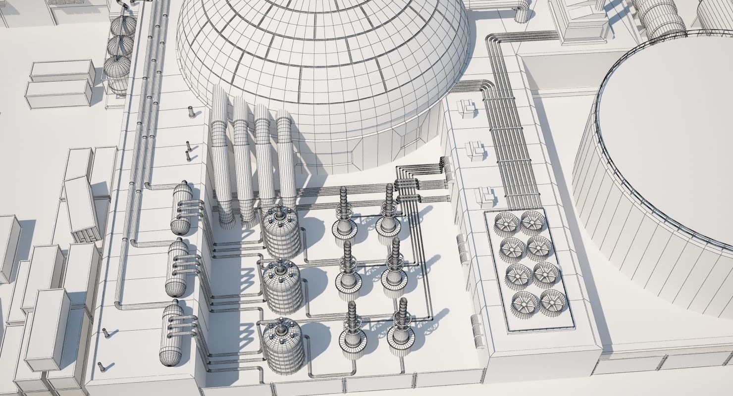 Futuristic Factory 3D model_29
