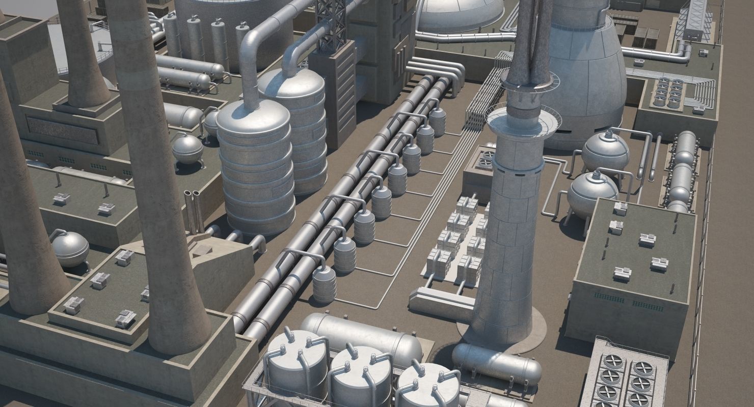 Futuristic Factory 3D model_20
