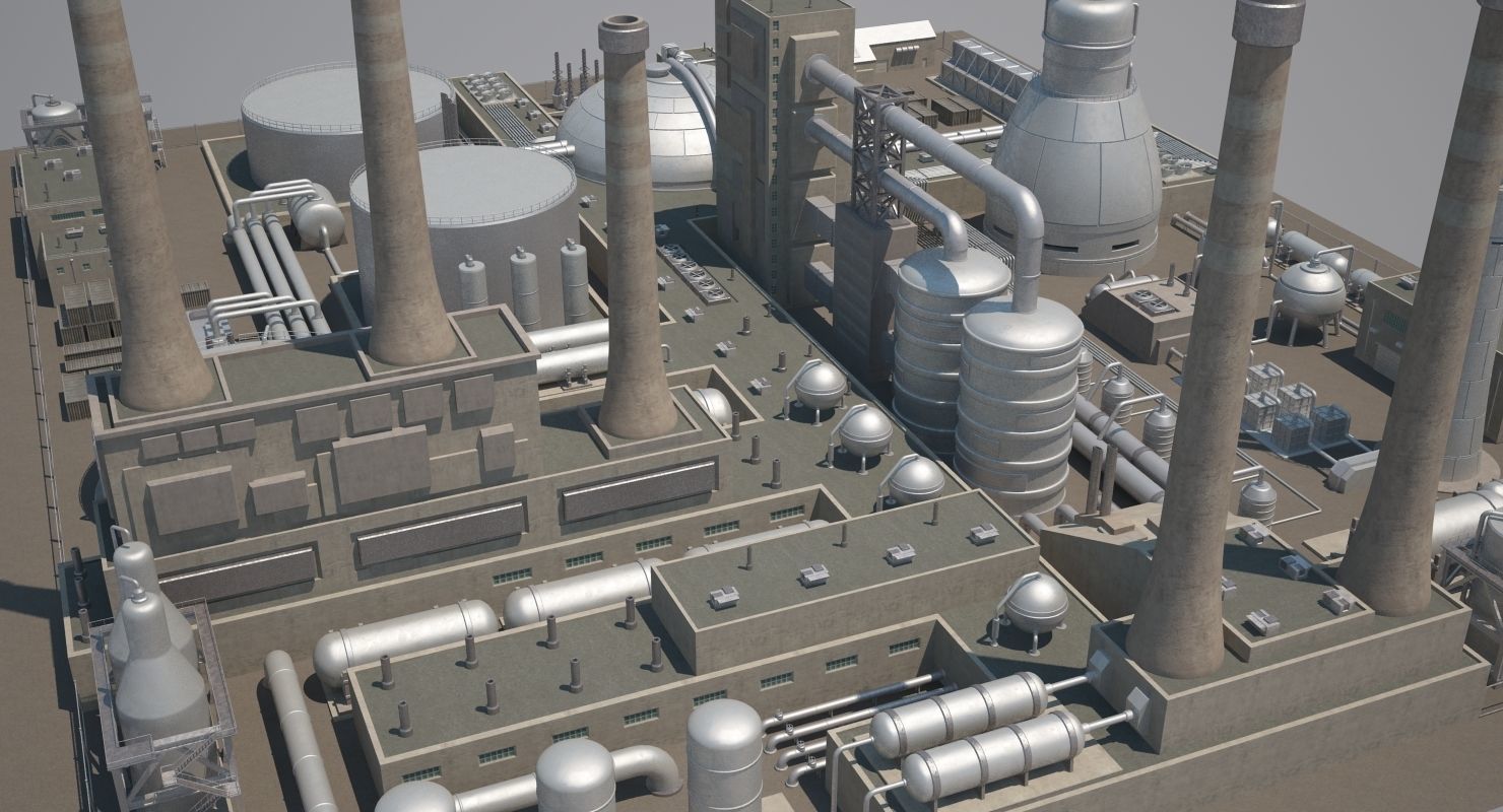 Futuristic Factory 3D model_19