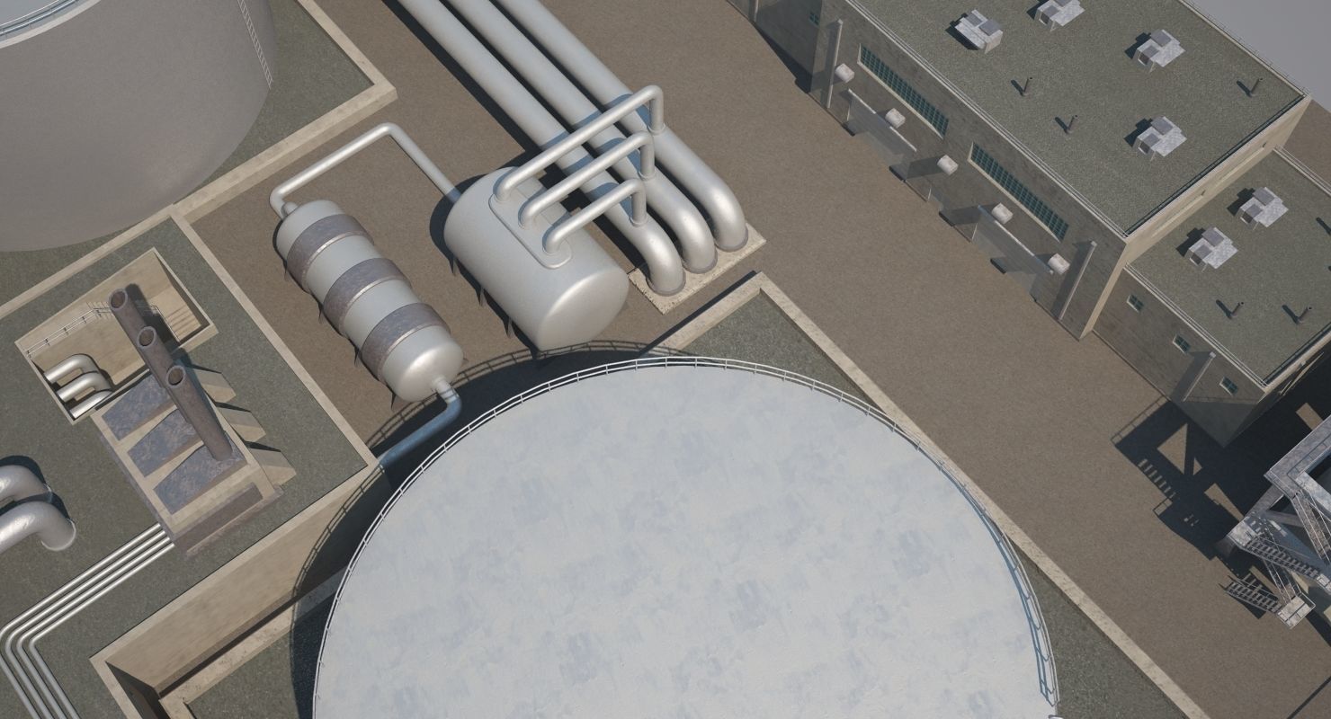 Futuristic Factory 3D model_15