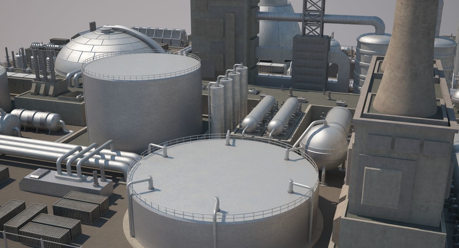 Futuristic Factory 3D model_18
