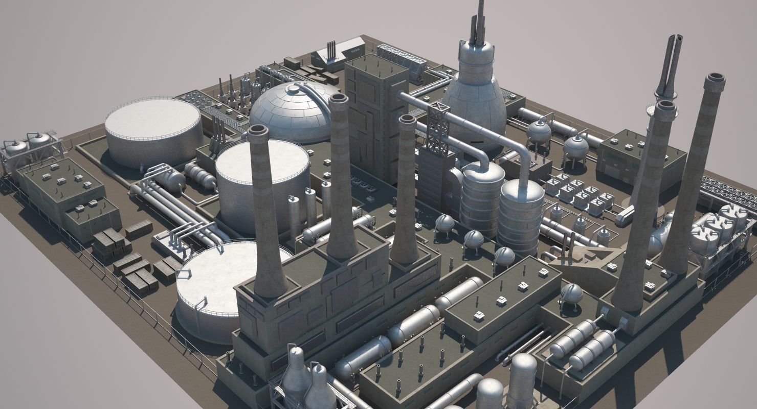 Futuristic Factory 3D model_13