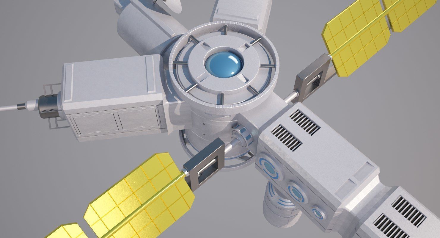 Sci Fi Satellite 3D model_5