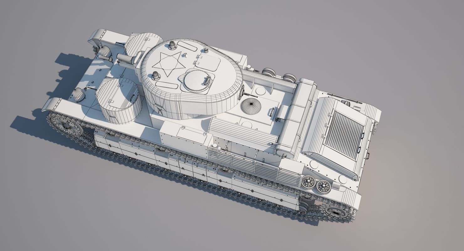 T-28 Middle Tank 3D model_14