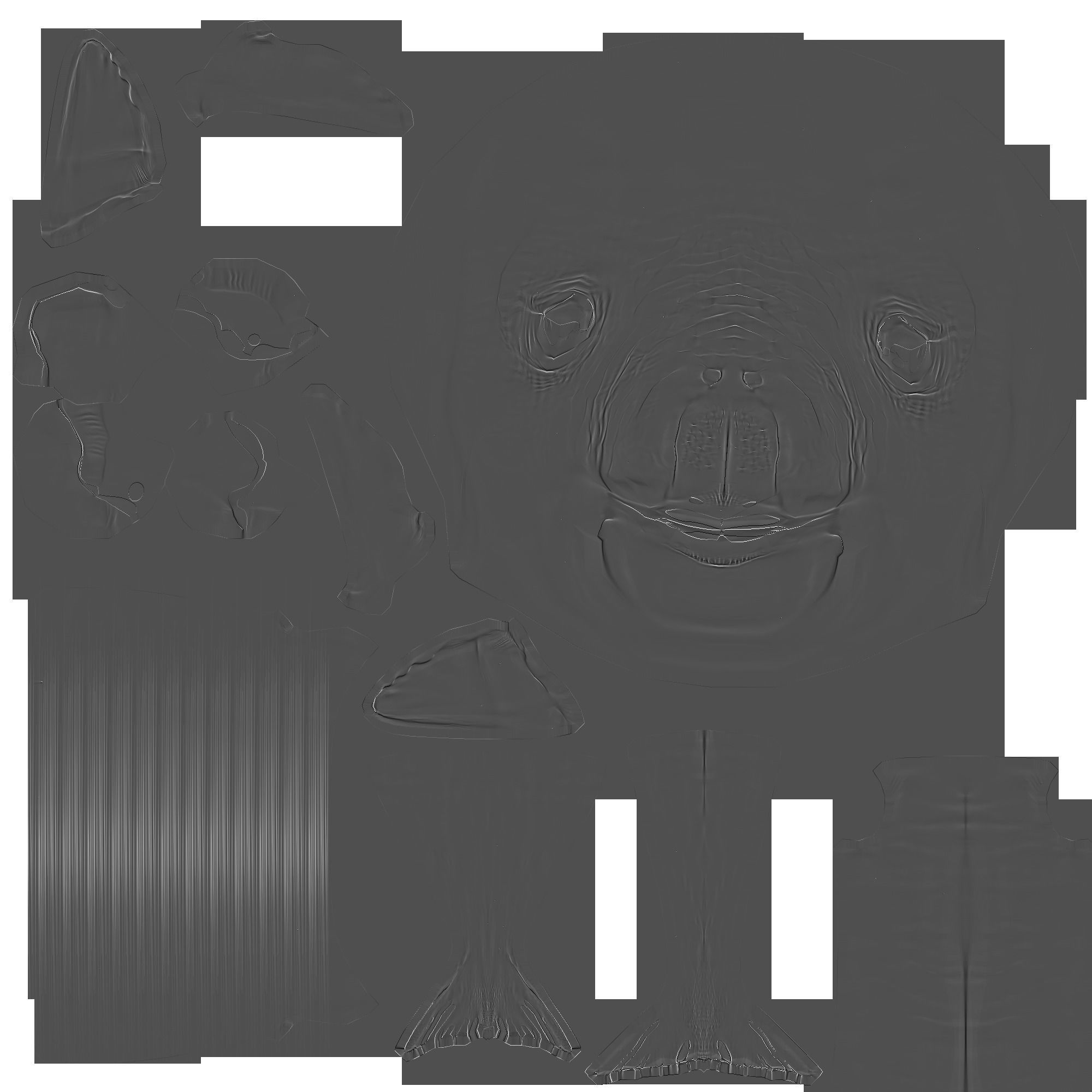 dugong fish Low-poly 3D model_2