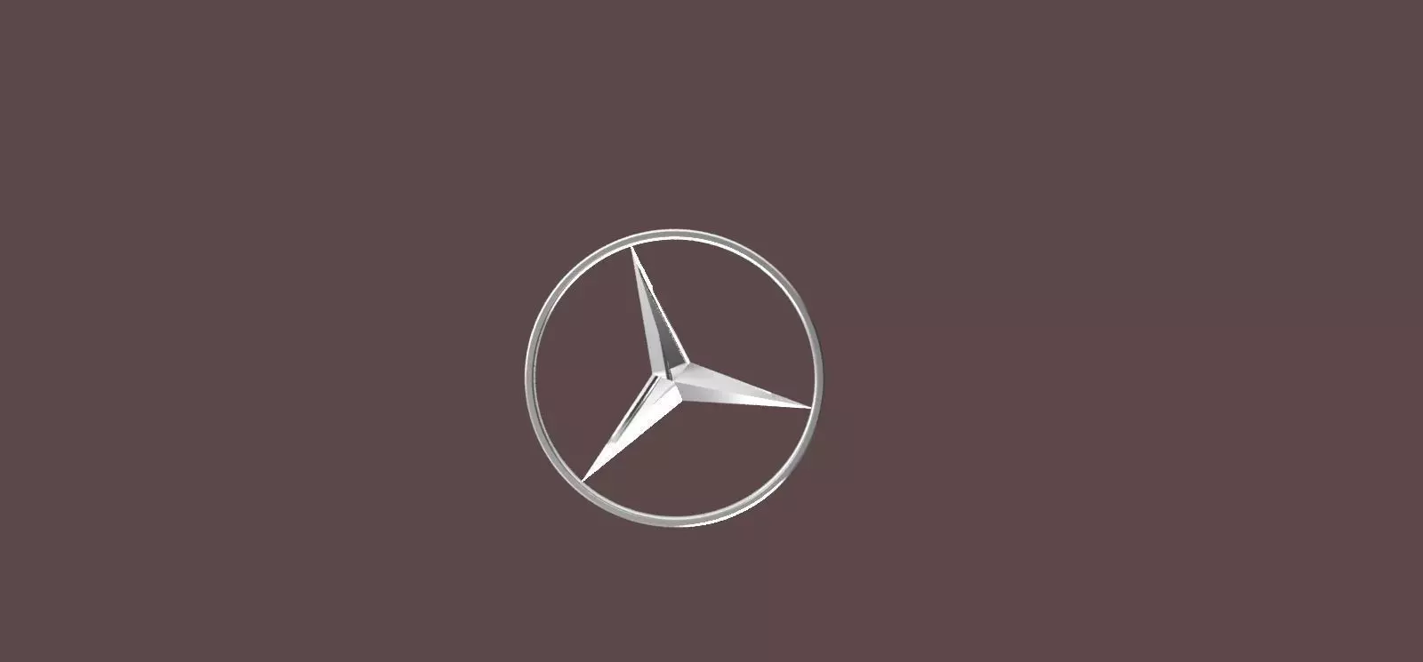 mercedes logo Free 3D model