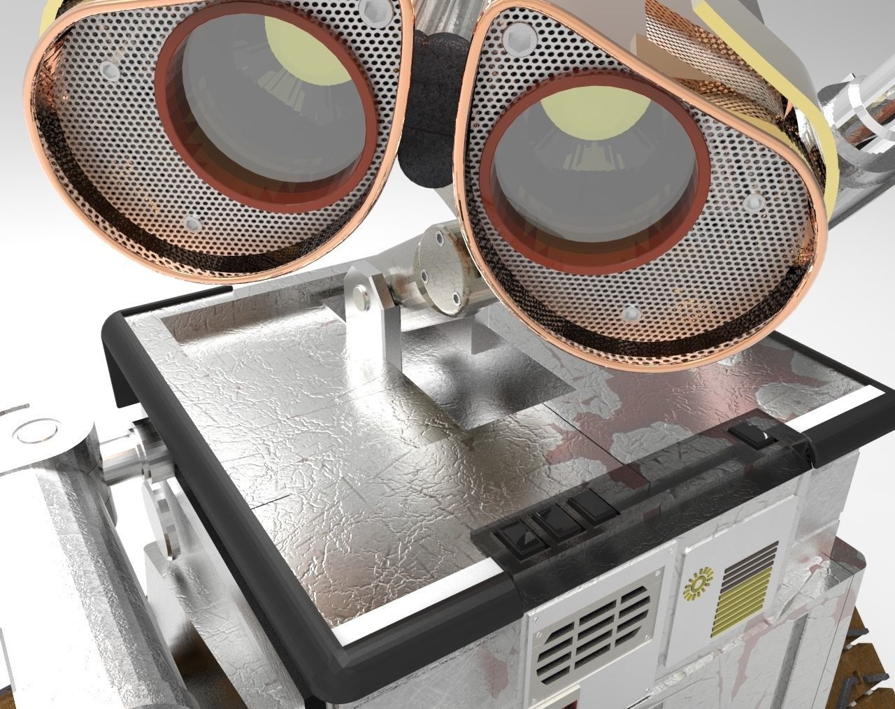Robot Wall-E Disney 3D model_3