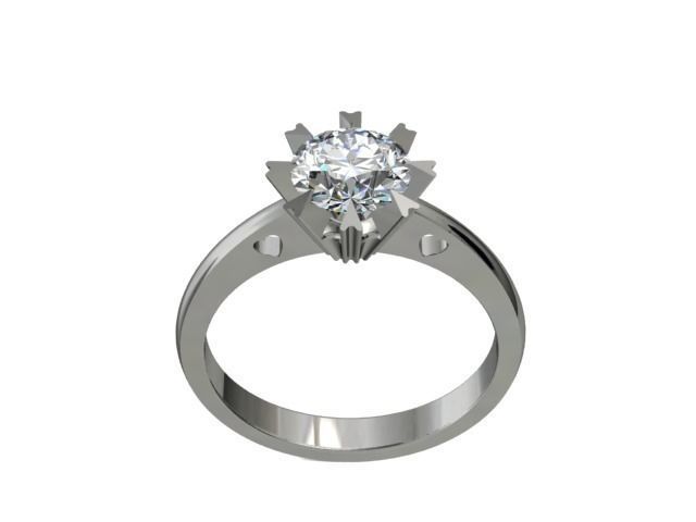 ENGAGEMENT RING STL AND 3DM FILE FOR DOWNLOAD AND PRINT - CA17 3D print model_4
