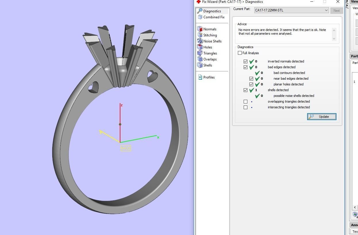 ENGAGEMENT RING STL AND 3DM FILE FOR DOWNLOAD AND PRINT - CA17 3D print model_1