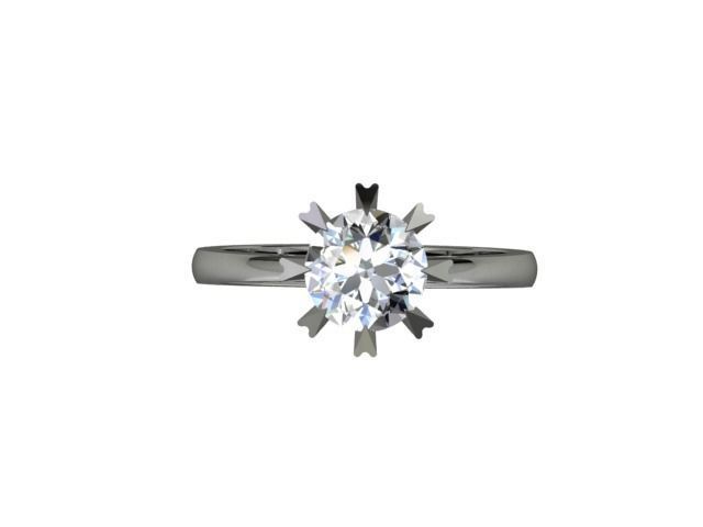 ENGAGEMENT RING STL AND 3DM FILE FOR DOWNLOAD AND PRINT - CA17 3D print model_5