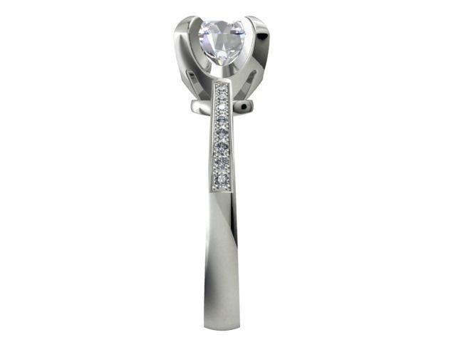 ENGAGEMENT RING STL AND 3DM FILE FOR DOWNLOAD AND PRINT - CC5 3D print model_4
