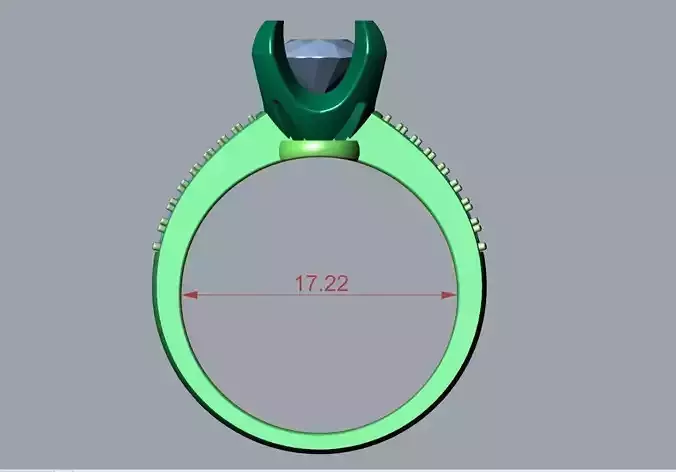 ENGAGEMENT RING STL AND 3DM FILE FOR DOWNLOAD AND PRINT - CC5 3D print model