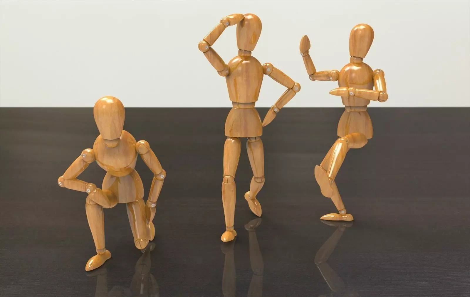 Wooden Dummy 3D model_0