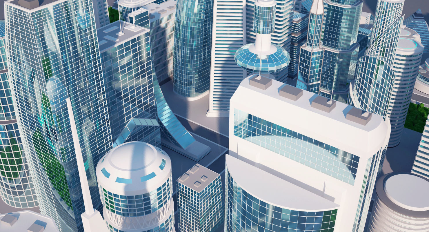 Mega City 3D model_11