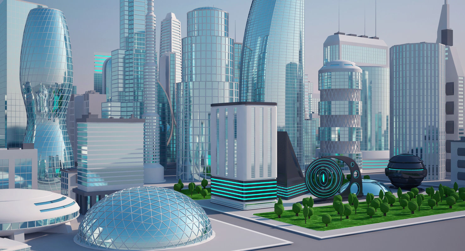 Mega City 3D model_4