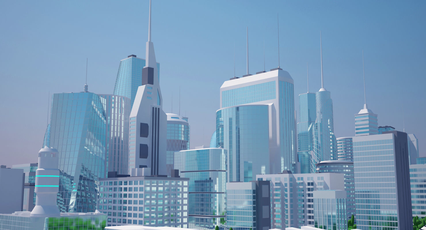 Mega City 3D model_16