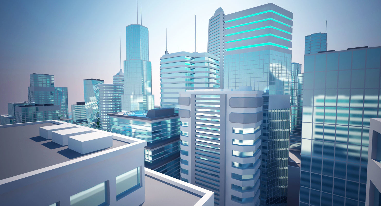 Mega City 3D model_9