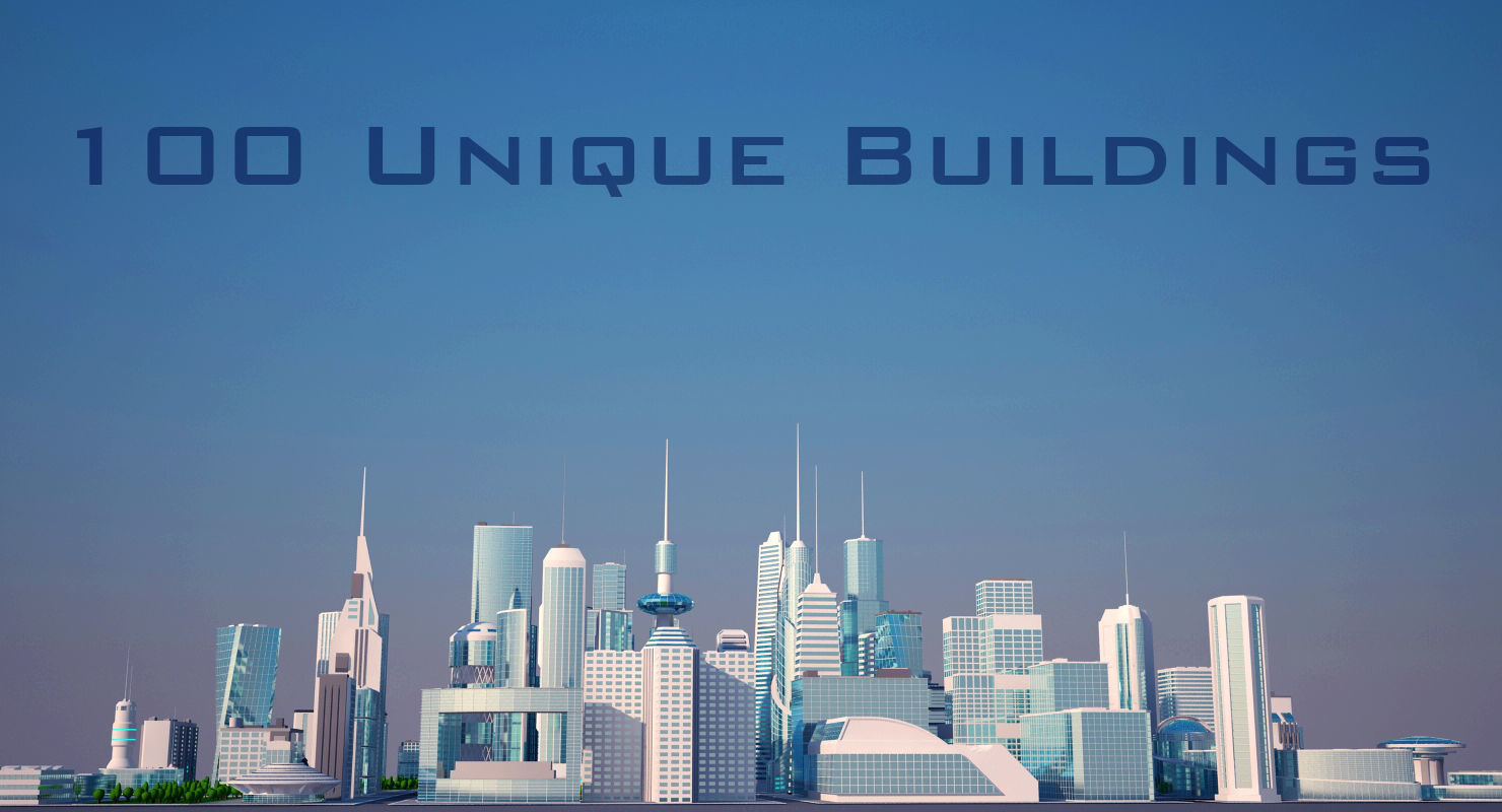 Mega City 3D model_1