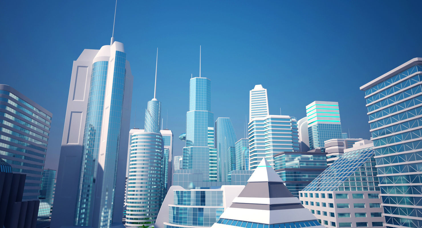 Mega City 3D model_10