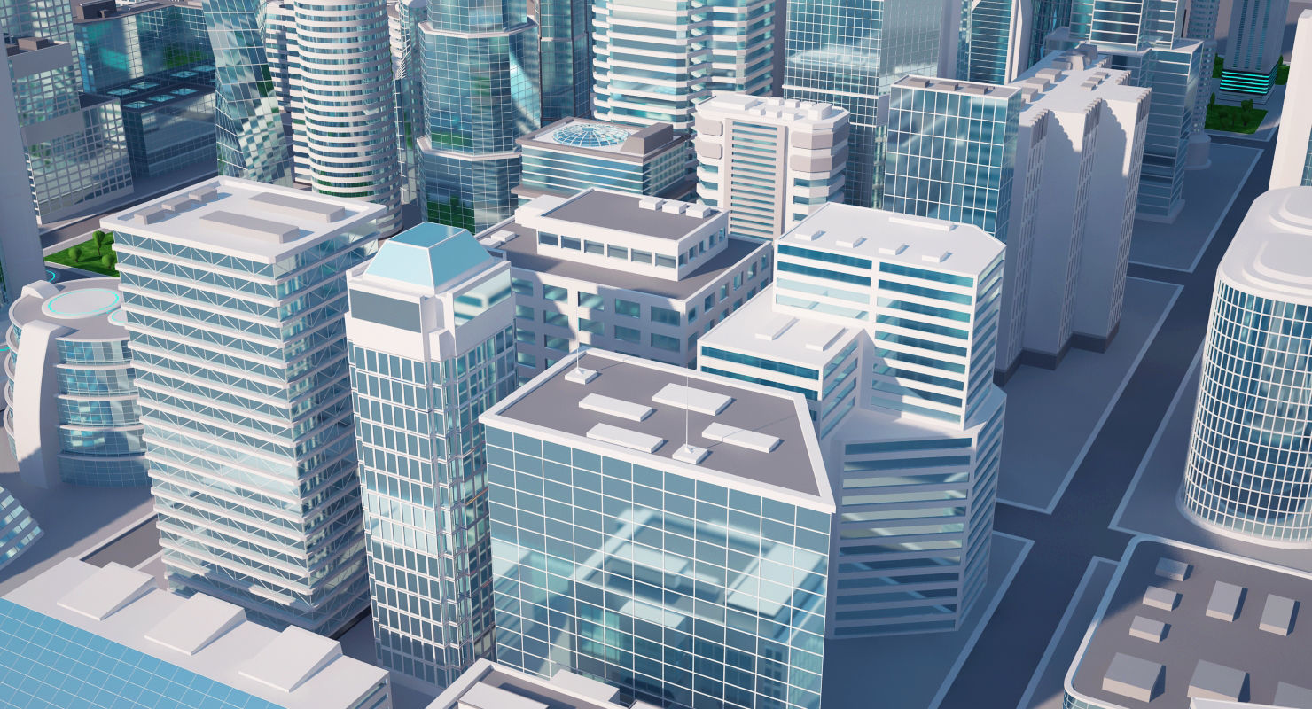 Mega City 3D model_6