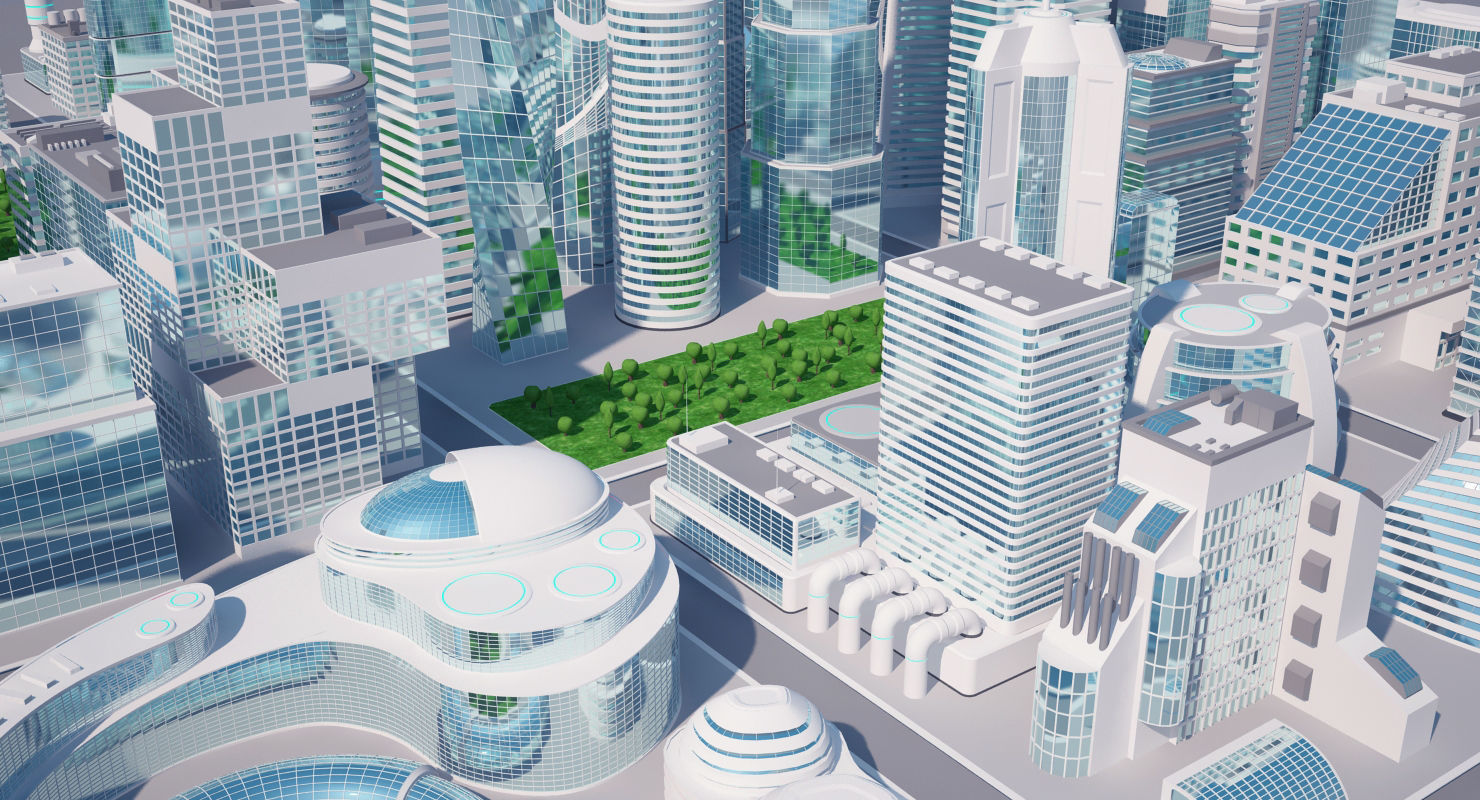 Mega City 3D model_5