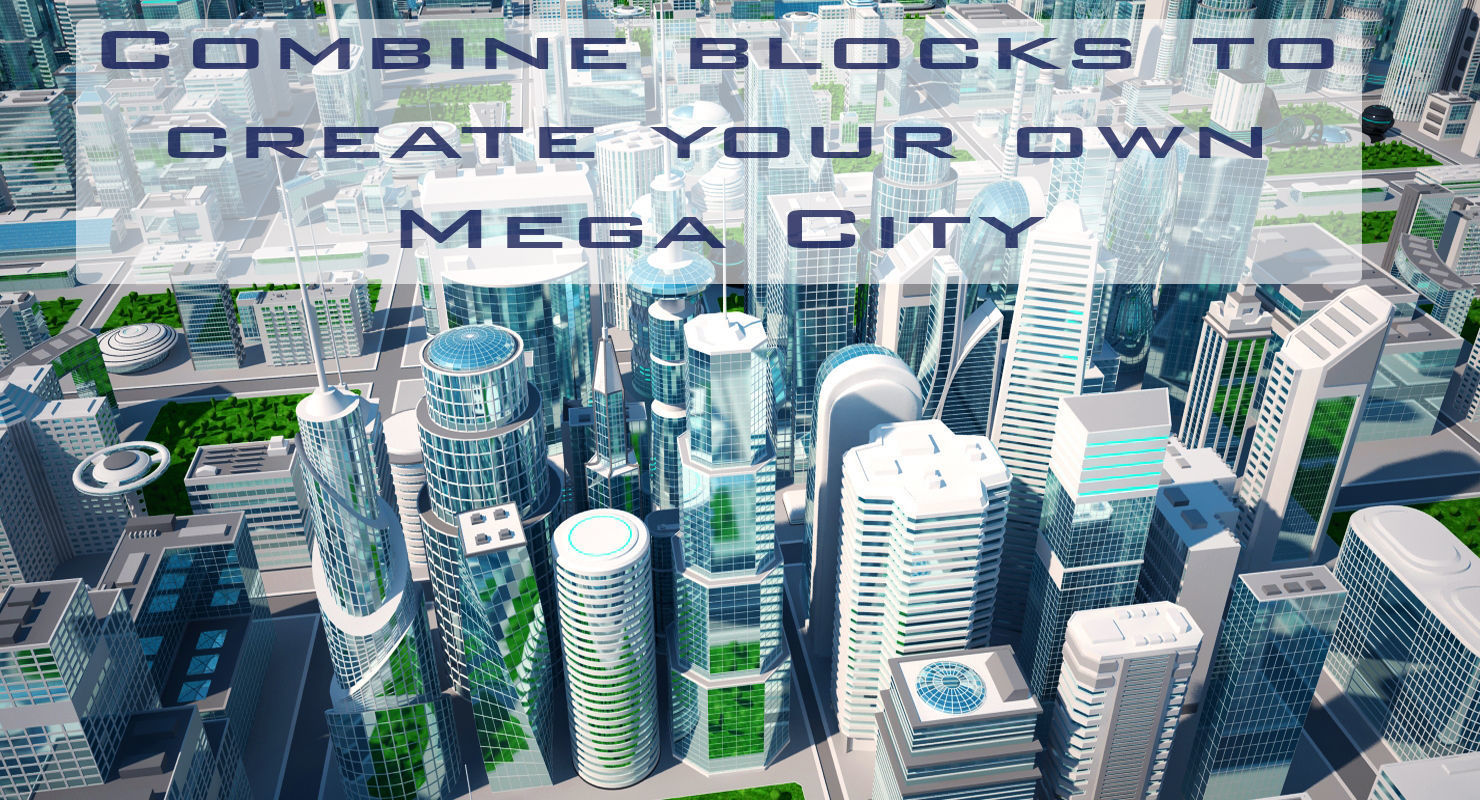 Mega City 3D model_3